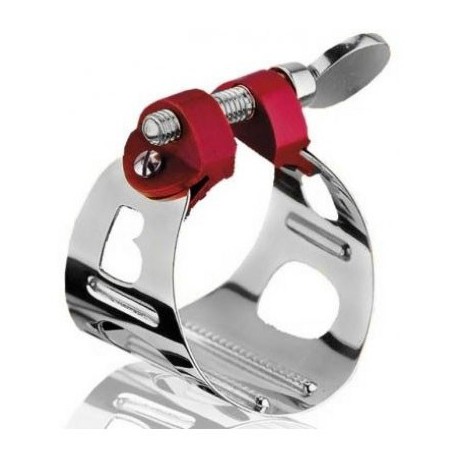 Abrazadera y boquillero BG LD DUO Plata para clarinete o saxo alto