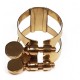 Abrazadera BONADE Gold Lacquered invertida para saxofón alto
