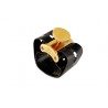 Abrazadera y Boquillero Clarinete Sib GF System Maxima Dorado MX-04M Tornillo Dorado
