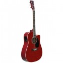 GUITARRA ACÚSTICA DAYTONA A411CE ELECTRIFICADA ROJA