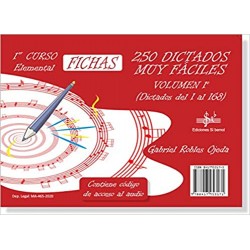 SIBEMOL - Dictados 1º: 250 (1/168) Dictados muy Faciles (Inc.3 CD) (Robles Ojeda)