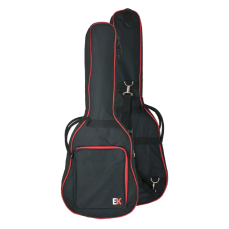 FUNDA EK BAGS GUITARRA ACÚSTICA 15MM ROJA