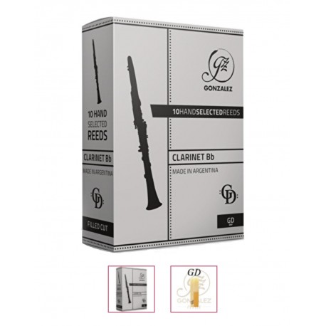 Caja 10 Cañas Clarinete Gonzalez GD 3 3/4