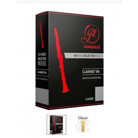 Caja 10 Cañas Clarinete Gonzalez Classic 3 1/2