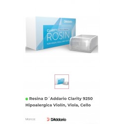 Resina D´Addario Clarity 9250 Hipoalergica Violín, Viola, Cello