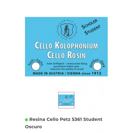 Resina Cello Petz 5361 Student Oscuro