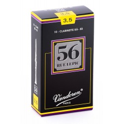 Vandoren 56 Rue Lepic - Caja de 10 cãnas para clarinete, fuerza 3.5+
