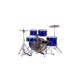 Batería Mapex Comet con Herrajes, Platos y Baquetas 22",10",12",16",14" CM5294FTCIB Azul