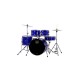 Batería Mapex Comet con Herrajes, Platos y Baquetas 22",10",12",16",14" CM5294FTCIB Azul