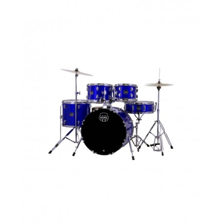 Batería Mapex Comet con Herrajes, Platos y Baquetas 22",10",12",16",14" CM5294FTCIB Azul