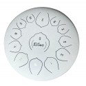 TONGUE DRUM DE 12” 13 NOTAS UPGRADED PREMIUM LOTUS SERIE BLANCO