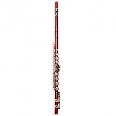 Flauta Travesera Taylor Collins TCFL-538RD Platos cerrados Roja