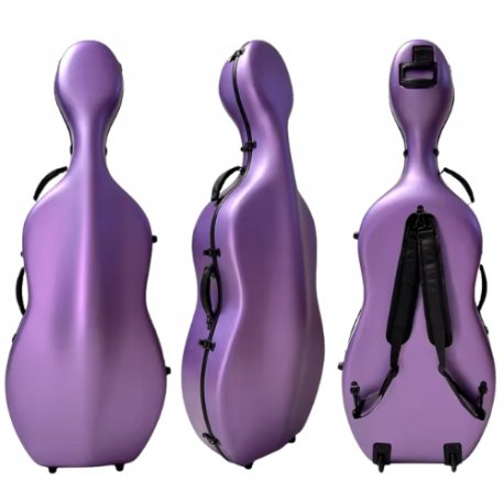 Estuche Cello 4/4 TCM TCCC-PC01 purpura texturizado
