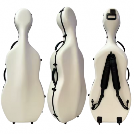 Estuche Cello 4/4 TCM TCCC-PC01 blanco texturizado