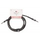 CABLE EK AUDIO PARA GUITARRA JACK - JACK RECTOS TELA TRENZADA DE 6 M