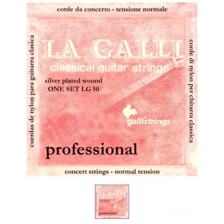 Juego cuerdas galli guitarra clásica