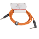 CABLE EK AUDIO PARA GUITARRA JACK RECTO-ACODADO 3M NARANJA