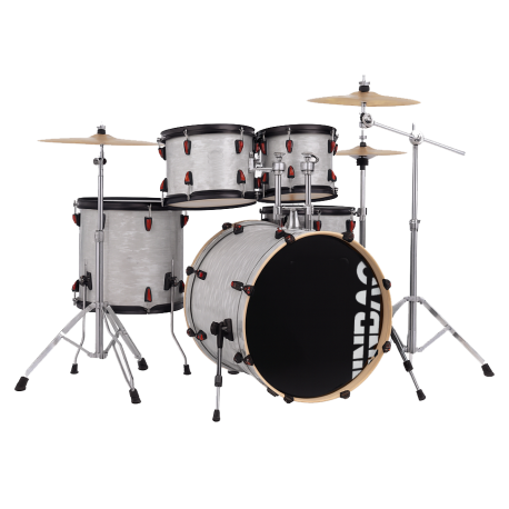 BATERÍA JINBAO BOMBO 22" BLANCO